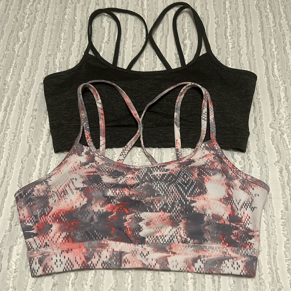 Two like new yoga sports bras